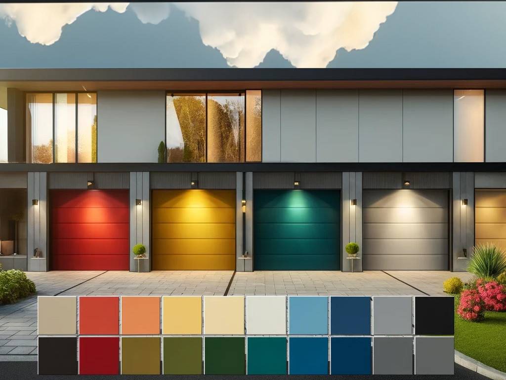 Izbira popolnega odtenka za garažna vrata