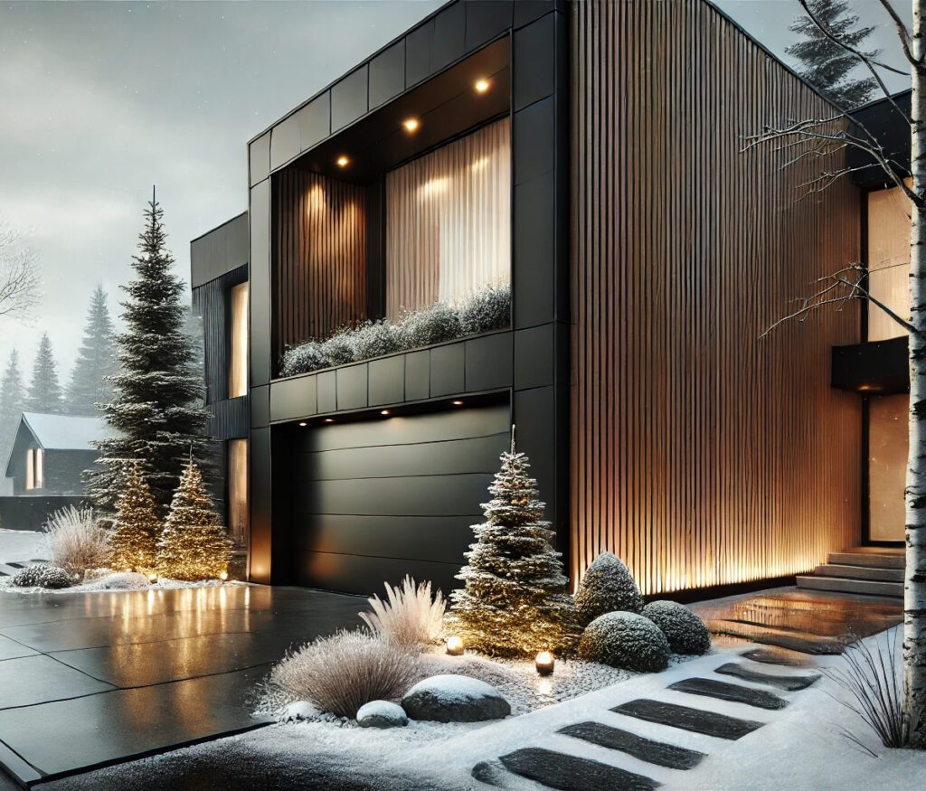 Garažna vrata pozimi